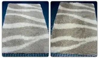 До и после химчистки ковра