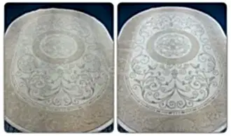 Пример химчистки ковра