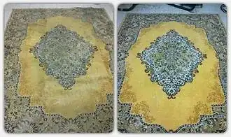 Химчистка ковра "до" и "после"