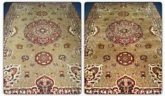 Пример химчистки ковра